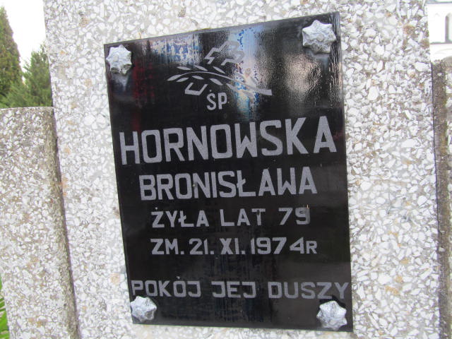 Bronisława Hornowska Krasnybór - Grobonet - Wyszukiwarka osób pochowanych