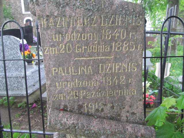 Paulina Dzienis 1841 Krasnybór - Grobonet - Wyszukiwarka osób pochowanych