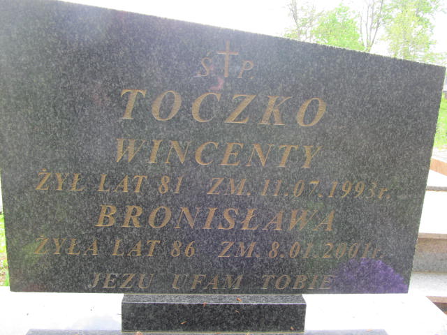 Bronisława Toczko Krasnybór - Grobonet - Wyszukiwarka osób pochowanych