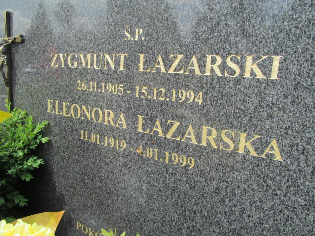 Eleonora Łazarska 1919 Krasnybór - Grobonet - Wyszukiwarka osób pochowanych