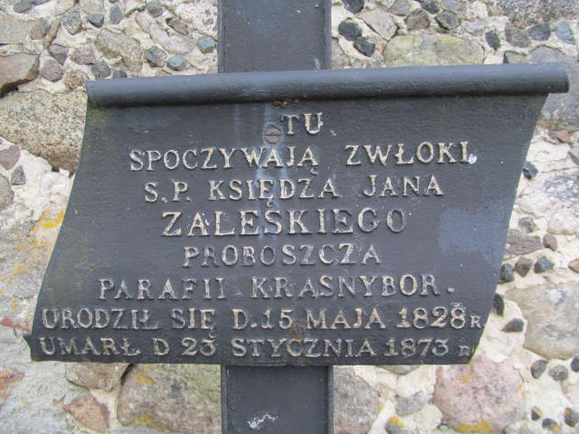 Jan Zaleski 1828 Krasnybór - Grobonet - Wyszukiwarka osób pochowanych