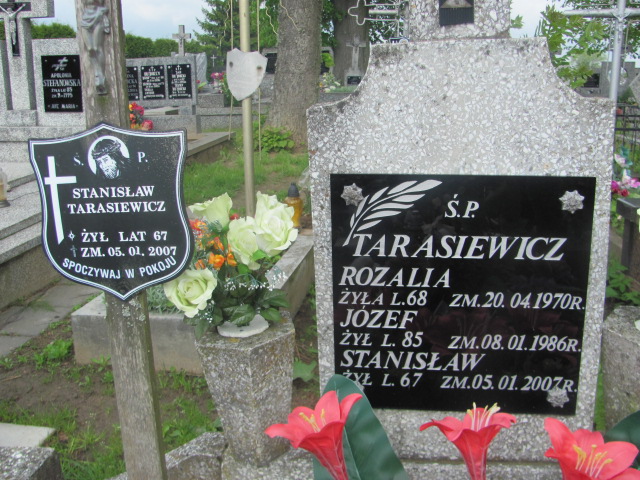 Józef Tarasiewicz Krasnybór - Grobonet - Wyszukiwarka osób pochowanych