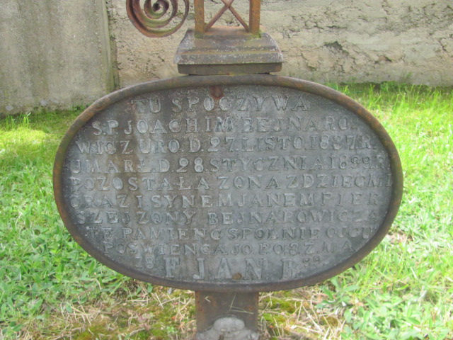 Joachim Bejna 1837 Krasnybór - Grobonet - Wyszukiwarka osób pochowanych