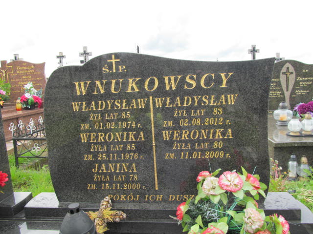 Weronika Wnukowska Krasnybór - Grobonet - Wyszukiwarka osób pochowanych