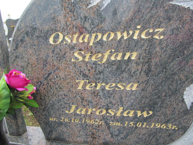 Jarosław Ostapowicz 1962 Krasnybór - Grobonet - Wyszukiwarka osób pochowanych