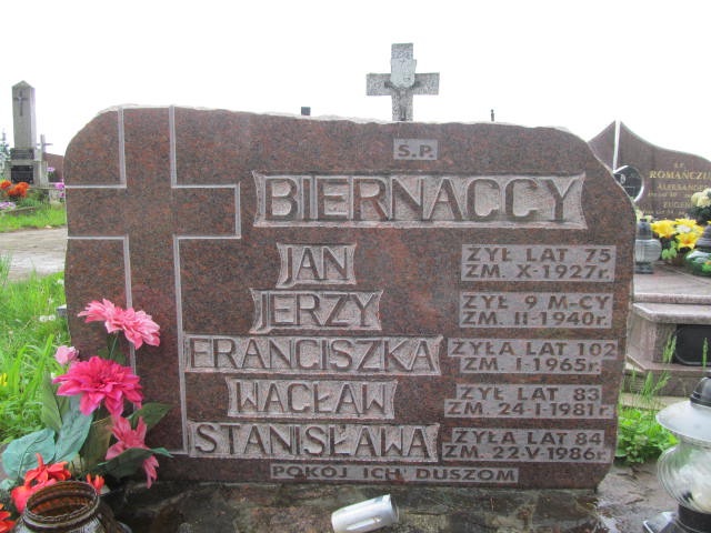 Stanisława Biernacka Krasnybór - Grobonet - Wyszukiwarka osób pochowanych
